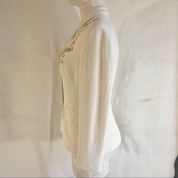 Moschino Flower Child Embroidered Blazer Jacket - Picture 5 of 8